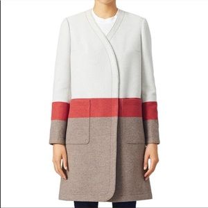 Tory Burch - Stripe Blanket Coat